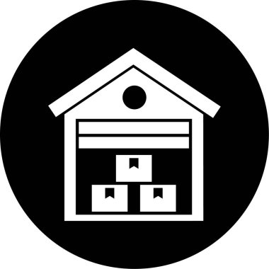 Bir dağıtım simgesinin vektör illüstrasyonu