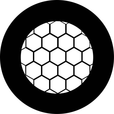 Bir futbol topunun vektör illüstrasyonu