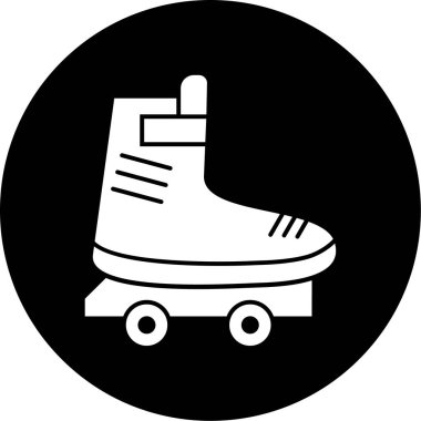 Buz pateni simge vektör çizim