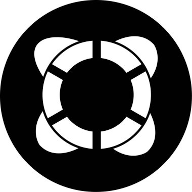 Bir can simidinin vektör illüstrasyonu