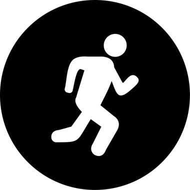 Çalışan adam simge vektör çizim