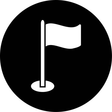 bayrak ikonu vektör illüstrasyonu