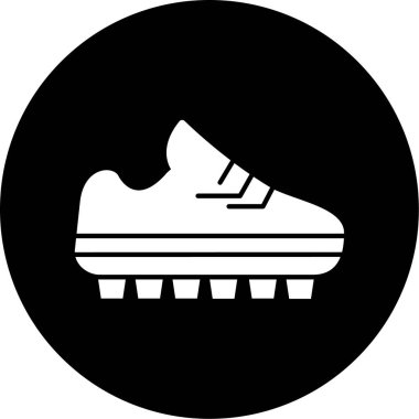 Bir spor ayakkabı simgesinin vektör illüstrasyonu