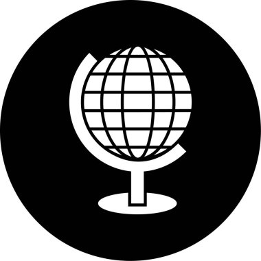 Dünya simgesinin vektör illüstrasyonu