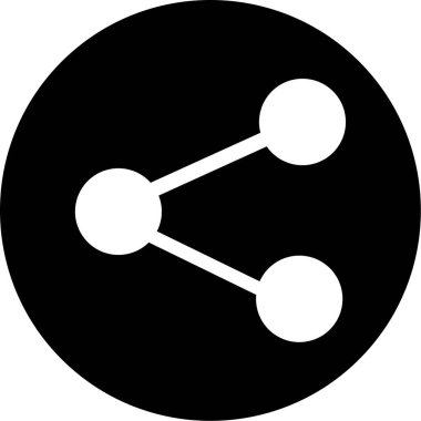 Paylaş. Web simgesi basit illüstrasyon