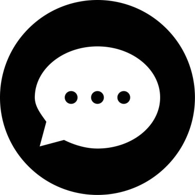 Sohbet simgesi, vektör çizimi