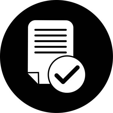 belge simgesi vektör illüstrasyonu