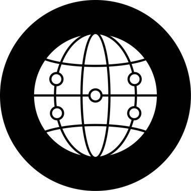 küresel ağ. Basit resimleme