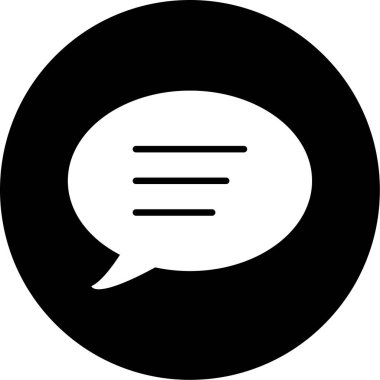 Sohbet Baloncuğu. Vektör illüstrasyonu