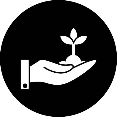 Filiz simgesinin vektör illüstrasyonu