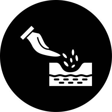 Bir su simgesinin vektör illüstrasyonu