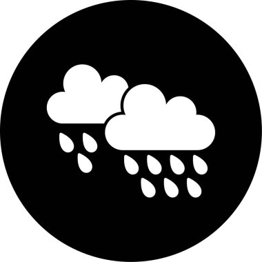 Hava durumu. Web simgesi basit illüstrasyon