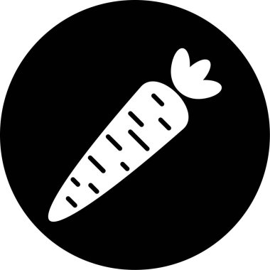 Soyut arka grupta izole edilmiş havuç simgesi