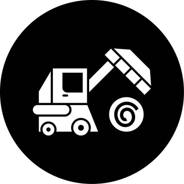 Kamyon simgesinin vektör illüstrasyonu