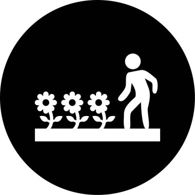 Bir ağaç simgesinin vektör illüstrasyonu