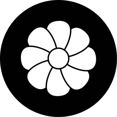 çiçek simgesi vektör illüstrasyonu