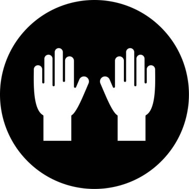 Bir dur simgesinin vektör illüstrasyonu