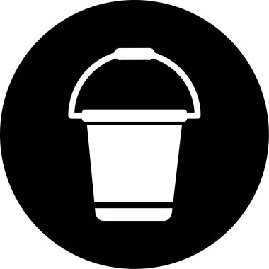 Kova. Web simgesi basit illüstrasyon