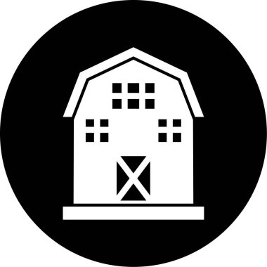 Bir ev simgesinin vektör illüstrasyonu