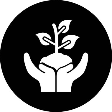 Filiz simgesinin vektör illüstrasyonu