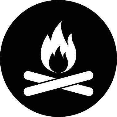 ateş alev ikonu vektör illüstrasyonuName