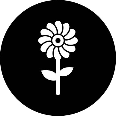 çiçek simgesi vektör illüstrasyonu