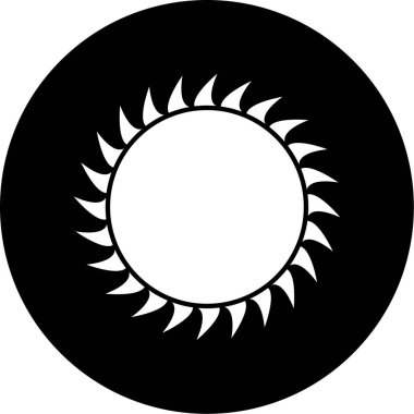 Güneş Simgesi Vektör illüstrasyonu