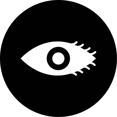 Göz simgesinin vektör illüstrasyonu