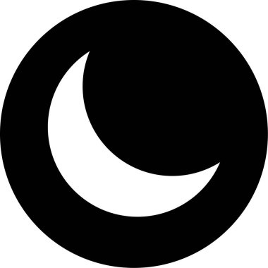 Ay. Web simgesi basit illüstrasyon