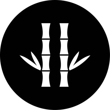 Bambu simgesi vektör illüstrasyonu