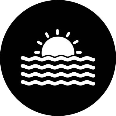 Güneş Simgesi Vektör illüstrasyonu