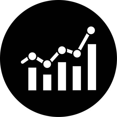 iş grafiği simgesi, vektör illüstrasyonu