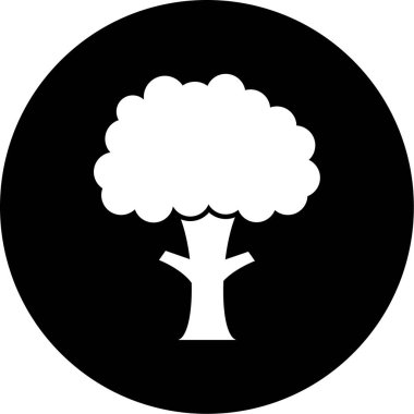 ağaç simgesi vektör illüstrasyonu