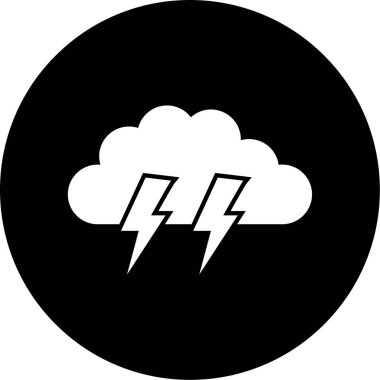 Bulut simgesinin vektör illüstrasyonu