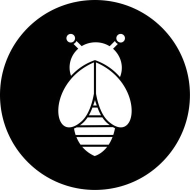 Böcek simgesinin vektör illüstrasyonu