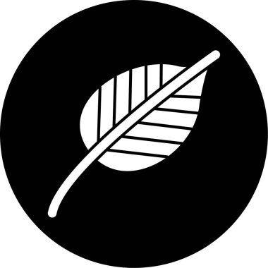 Yaprak simgesinin vektör illüstrasyonu