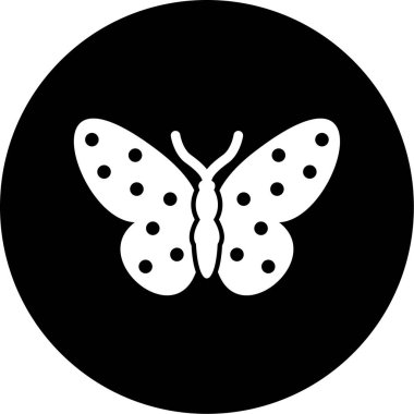 Kelebek simgesi vektör illüstrasyonu