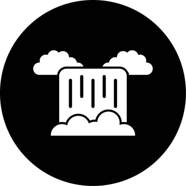 Bulut simgesinin vektör illüstrasyonu