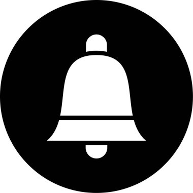 Bir çan simgesinin vektör illüstrasyonu