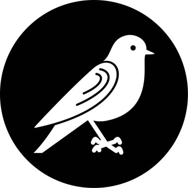 Kuş. Web simgesi basit illüstrasyon