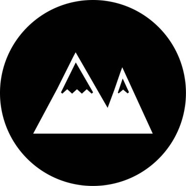 dağ simgesinin vektör illüstrasyonu