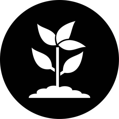 bitki simgesi vektör illüstrasyonu