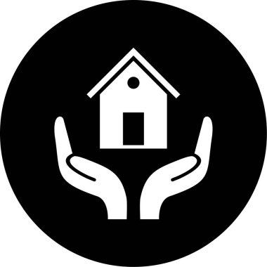 Ev simgesinin vektör illüstrasyonu