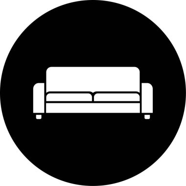 kanepe ikonu vektör illüstrasyonu