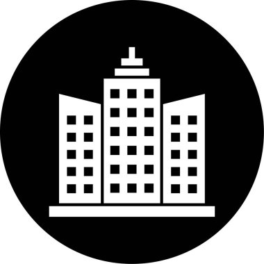 Modern yapı simgesinin vektör illüstrasyonu