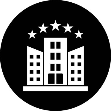 Modern yapı simgesinin vektör illüstrasyonu