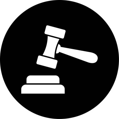 Hukuk simgesinin vektör illüstrasyonu