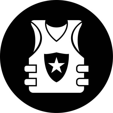 Kalkan. Web simgesi basit illüstrasyon