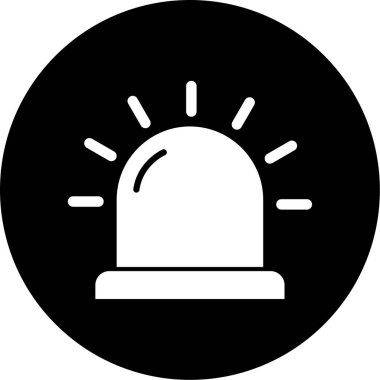 Tek alarm simgesinin vektör çizimi