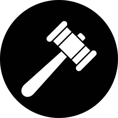 Açık artırma simge vektör çizim